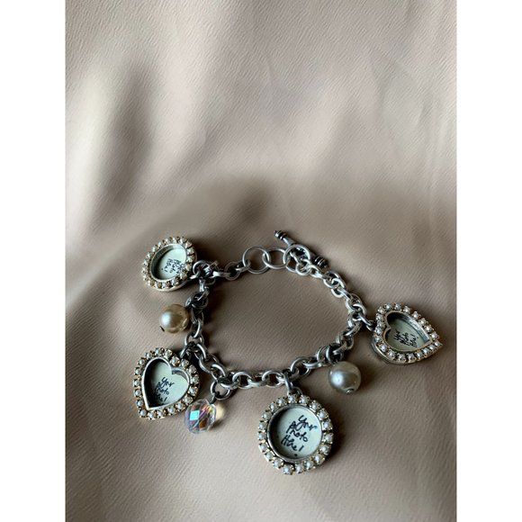 SOLD Maximal Art  Bracelet with 4 Photo Frames - Picture 1 of 7